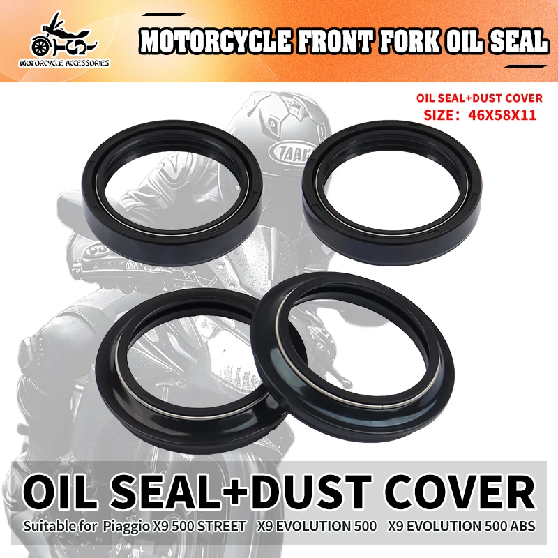 

SJ Motorcycle Acccessories Front Fork Dust Cover Oil Seal For Piaggio x9 500 STREET 280 ROJA X9 VOLVTION 500 500 ABS 2004 2005