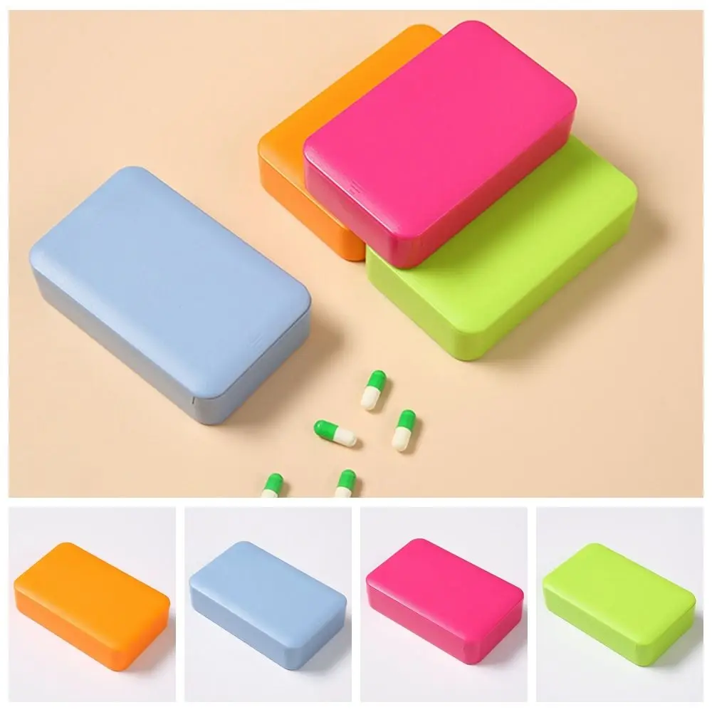 Portable Pull-out Dispenser Pill Box Creative Moisture-proof 6-cell Dispenser Pill Case Dust Prevention Large Capacity