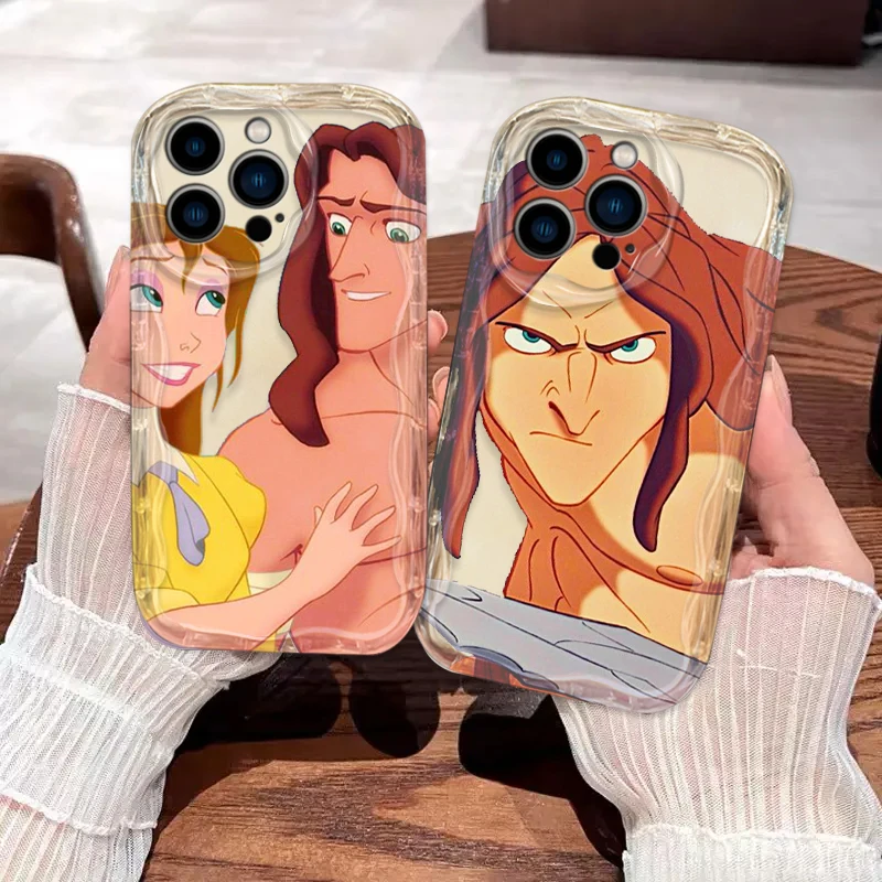 Disney Tarzan Cover For Apple iPhone 15 14 13 12 11 Pro X XR XS Max Plus 8 7 Plus SE Wave Oil Phone Case