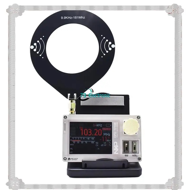 24-Hour Delivery Screen ESP32 Full Band FM/LW MW/SW Shortwave Radio Receiver With TEF6686 DSP 2.0 Inch IPS Display Portable