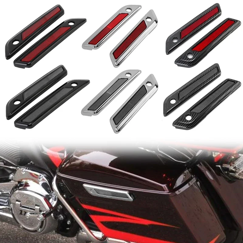 Motorcycle Accessories Hard Saddlebag Latch Cover For Harley Touring Road King Road Glide Street Glide 2014-up