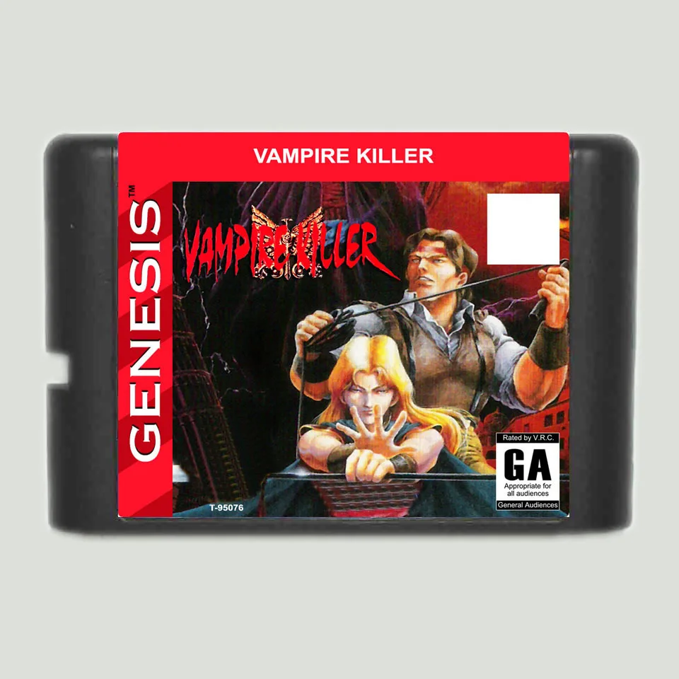 Cartucho de juego Vampire Killer, tarjeta MD de 16 bits para Sega Mega Drive, Genesis