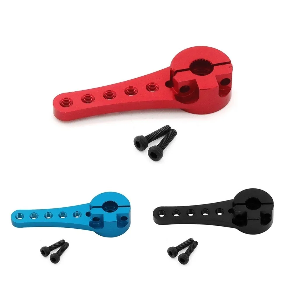 Aluminum Alloy Steering Servo Arm 5 Hole Designed Length 46MM RC Car Servo Parts Large Torque 25T Coreless Servo for RC Crawler