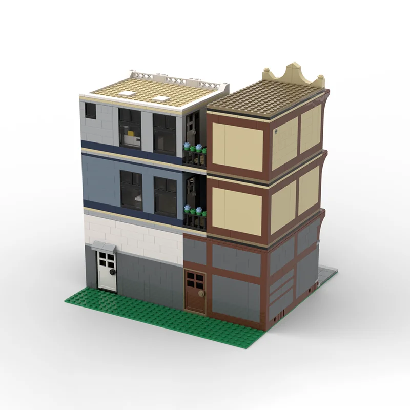 2017 stks MOC Outdoor Sport Winkel Gemodulair Model bouwstenen Bouw kerstcadeau DIY creatief speelgoed idee Kinderen Verjaardag