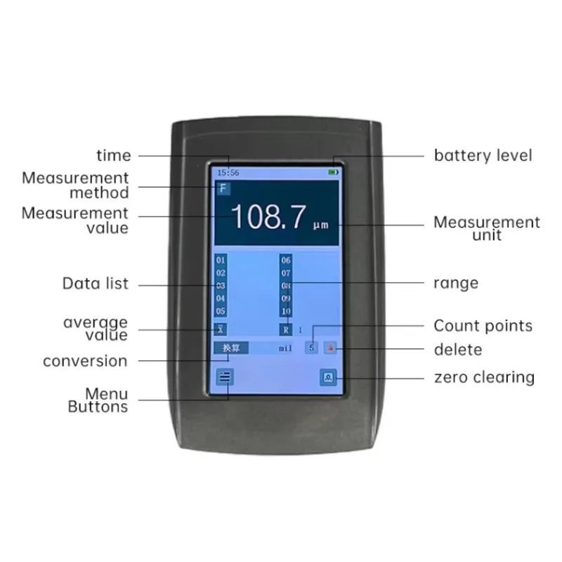 

High-Precision Digital Coating Thickness Gauge Anodized Film Tester