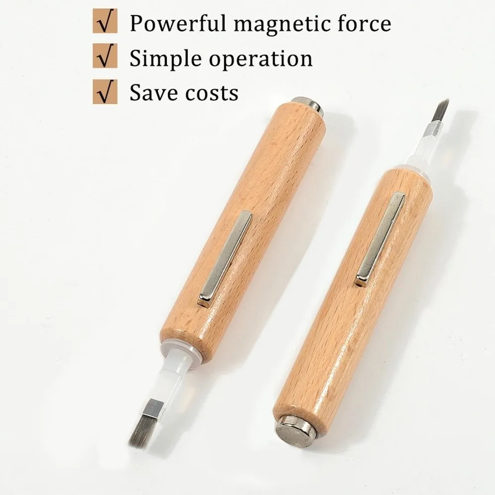 رؤوس فرشاة قابلة للتبديل مجموعة أدوات قلم الأظافر 3 في 1 متعددة الوظائف مغناطيس قوي فرشاة فنية للأظافر أداة تجميل الأظافر سهلة