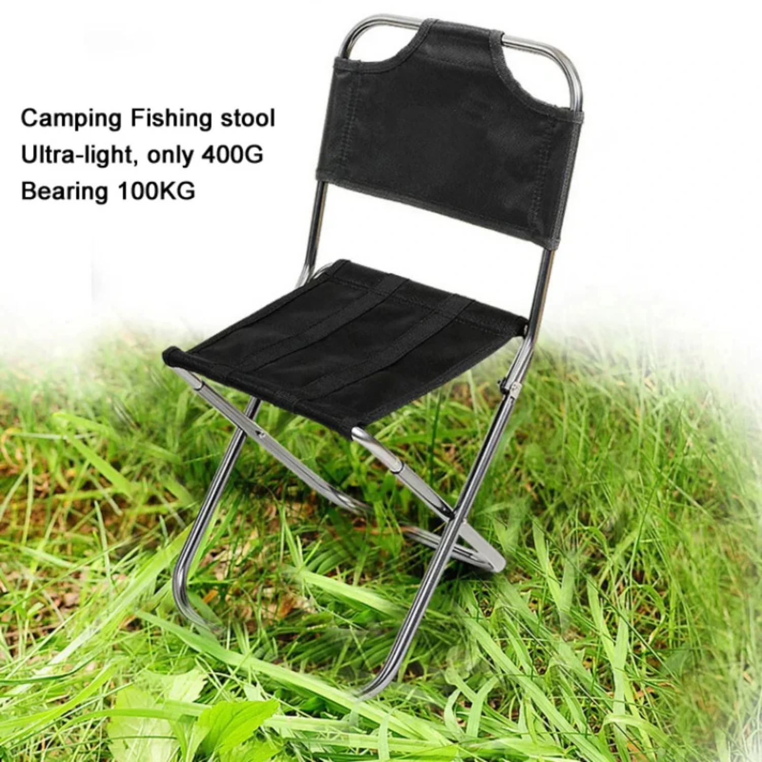 New Ultralight Outdoor Fishing Chair Aluminum Alloy Nylon Folding Small Size Chair Camping Hiking Chair Seat Stool