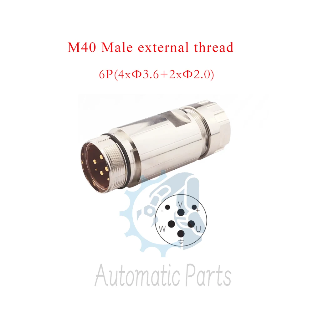 M40 Power Connector 6P(4xΦ3.6+2xΦ2.0)  8P (4xΦ3.6+4xΦ2.0)  Threaded Connection