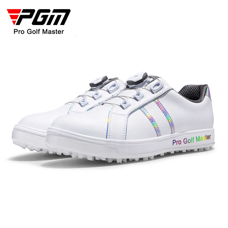 

PGM new golf shoes for women Magic design sports shoes knob LACES waterproof microfiber leather shoes