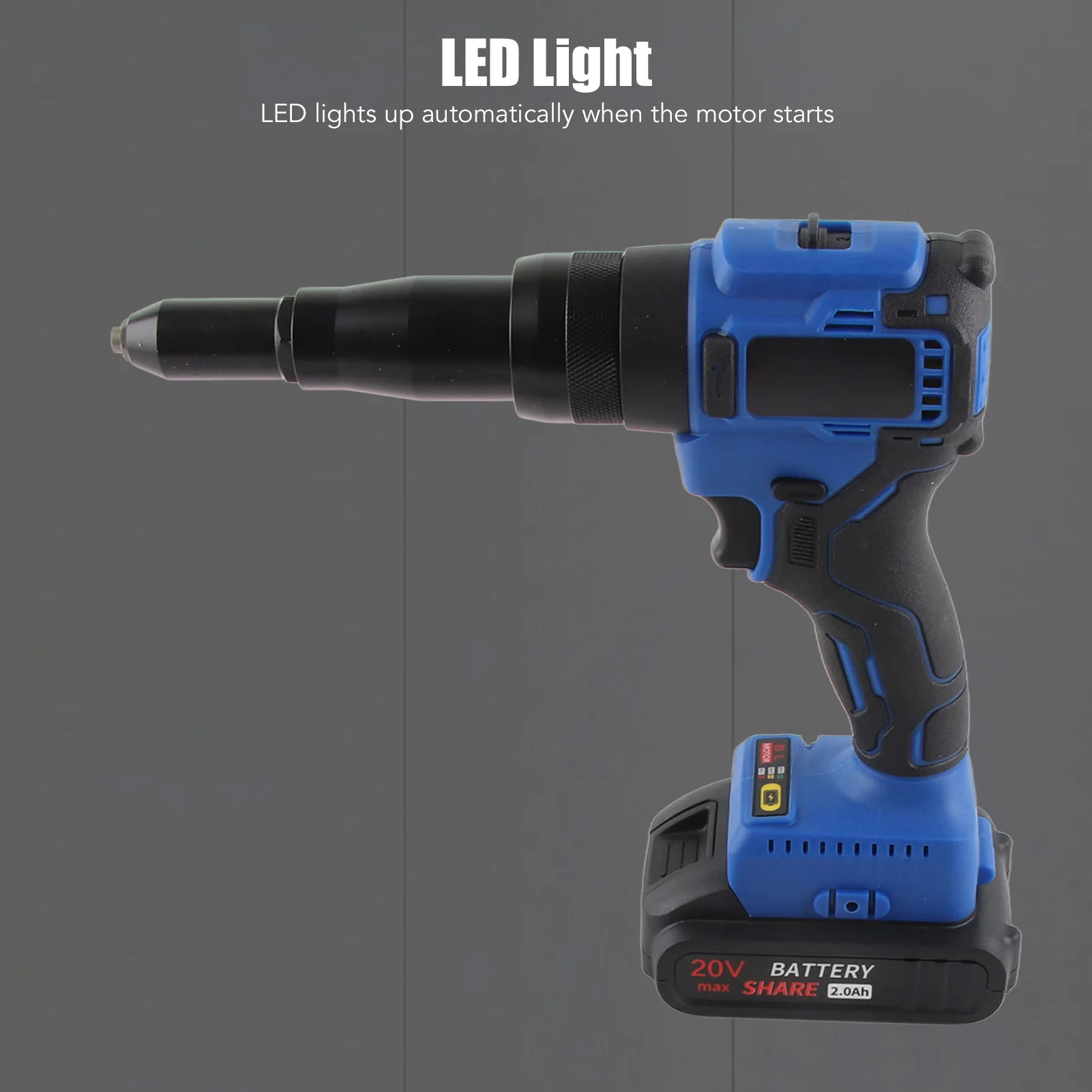 เครื่องตอกหมุดอัตโนมัติแบบไม่มีแปรง ชุดปืนตอกหมุดไร้แปรงถ่าน เครื่องมือตอกหมุดไฟฟ้าอัตโนมัติเต็มรูปแบบพร้อมแบตเตอรี่