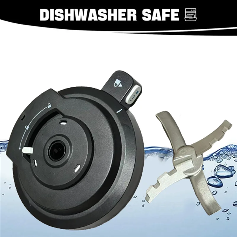 B83B-غطاء وعاء خارجي مع مجموعة مجداف حلقة لإحكام الإغلاق لسلسلة نينجا NC700/NC701 صانع الآيس كريم استبدال غطاء كريمي قابل لإعادة الاستخدام