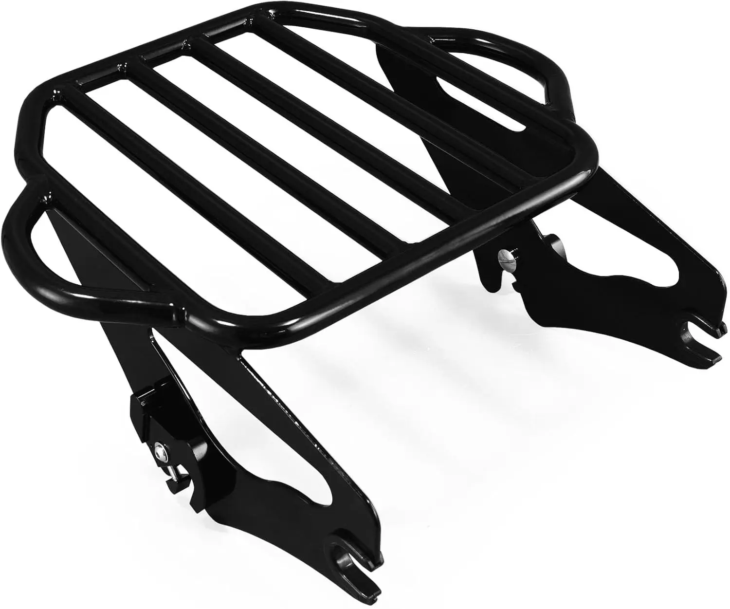 

Motorcycle GlossBlack Detachable Two Up Pak Luggage Rack For Harley Touring Road King Street Glide FLHX FLHR Tour Pack Pak 09-25
