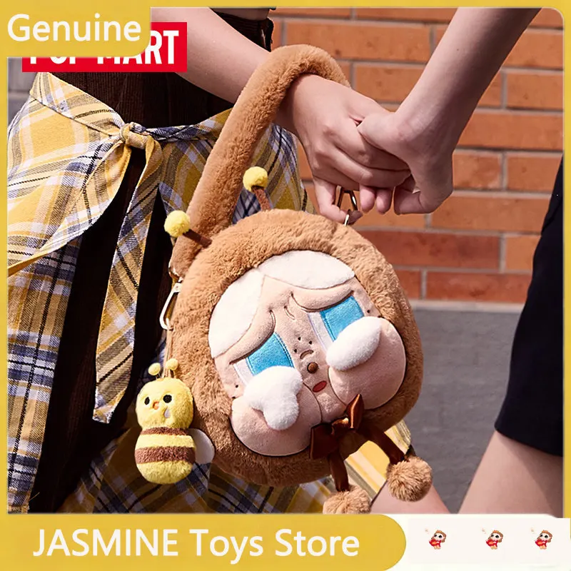 

Pop Mart Plush Crossbody Bag Crybaby Tears Factory Series Bee Design Big Head Fashion Shoulder Bag For Daily Outing Gift