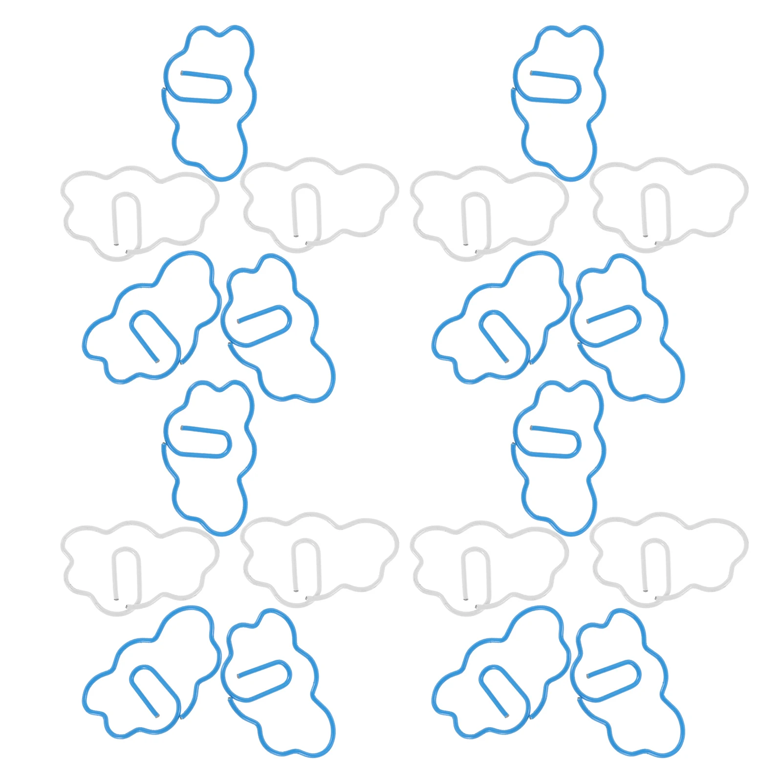 

48Pcs Cloud Shaped Paper Clips Creative Decorative Metal Bookmark Clips Cute Page Holder for Books Journals Bookmark Clamp