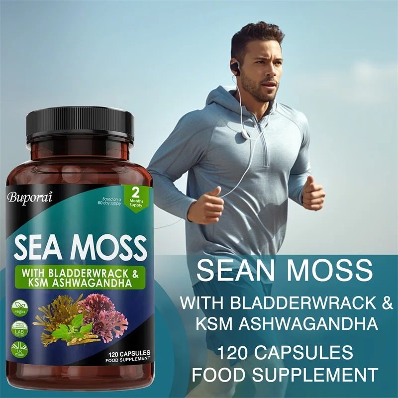 

Капсулы из морского моха — помогают здоровью щитовидной железы, повышает иммунитет, улучшает здоровье кишечника, пополняет энергию и антиоксидант.