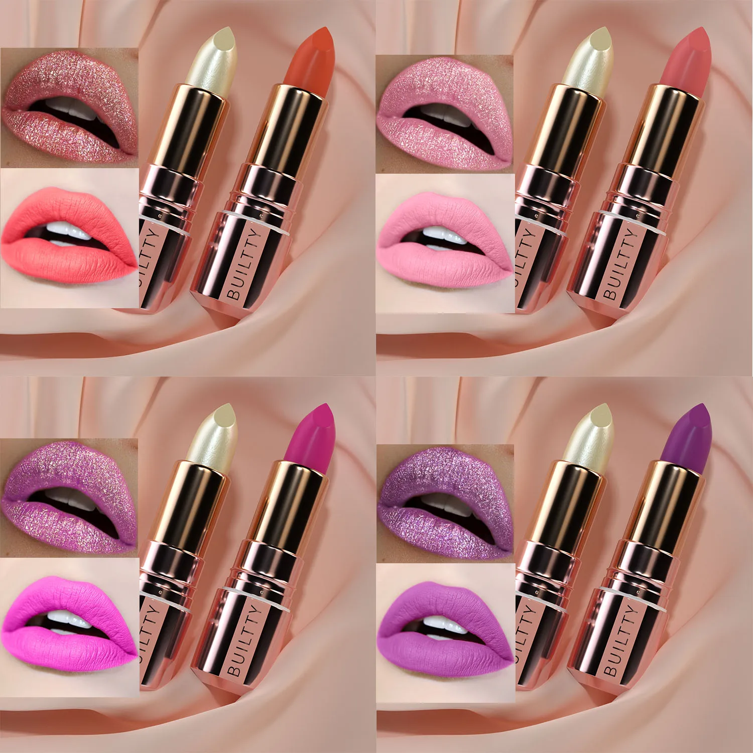 Matte Lipstick Long Lasting Lip stick 24 hr Lip stick for Women Waterproof Non-sticky Multi-occasions Professional Lipstick