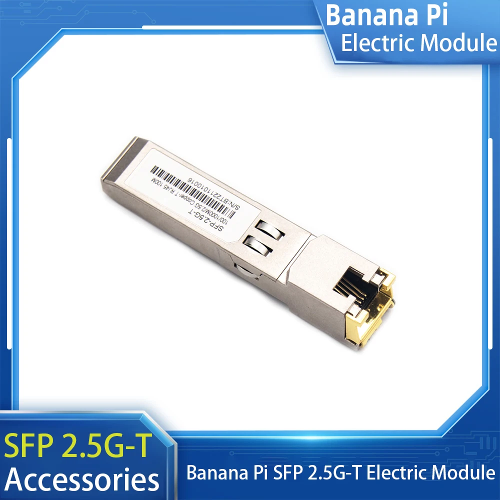 Banana Pi BPI-R3 مع وحدة كهربائية SFP 2.5G-T متوافقة مع لوحة توجيه BPI-R3