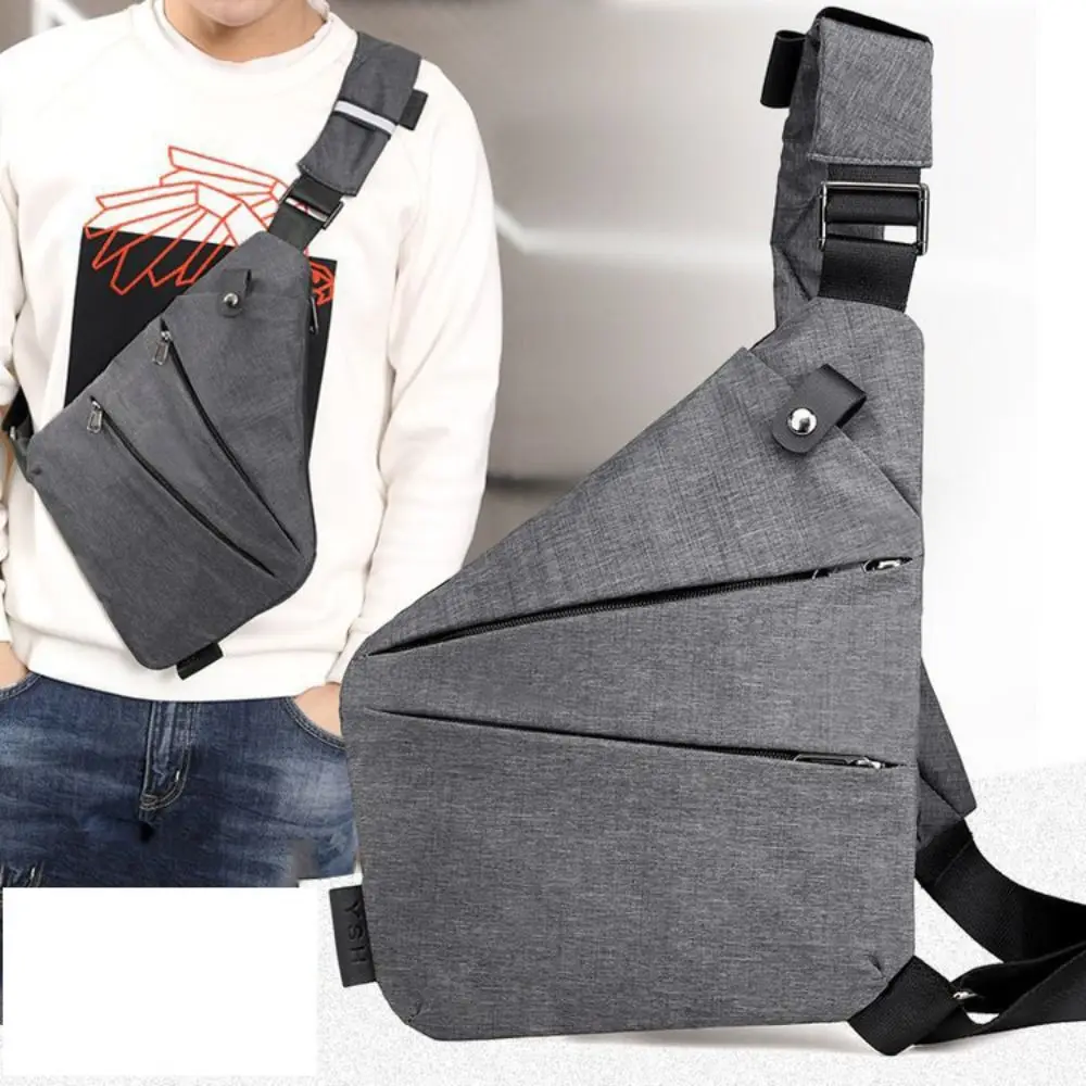 

Large Capacity Men's Chest Bag Cross-body Removable Shoulder Strap Men Crossbody Bag Fashion Casual Sports Shoulder Bags