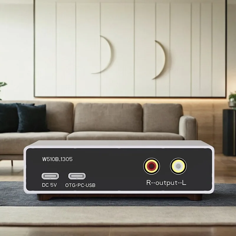Hi-fi audiophile dac decoder - usb & bluetooth 5.0 - tda1305t chip - connects to hi-fi speakers (mobile/pc)