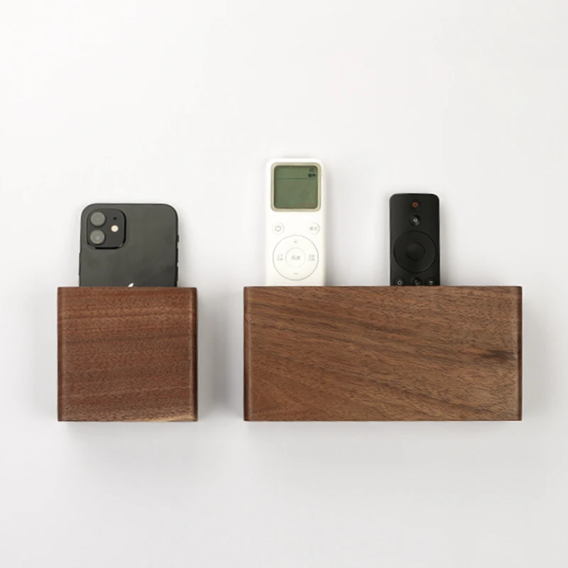 Elegant Wooden Wall Mount - A Beautiful Home Décor Piece and Storage Solution Innovative Key Holder Box - No More Drills