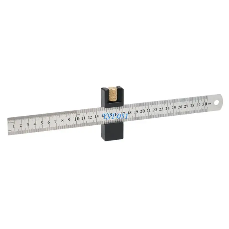 E15A Combination Square Adjustable Steel Ruler Positioning Block Marking Gauges For Precisions Woodworking