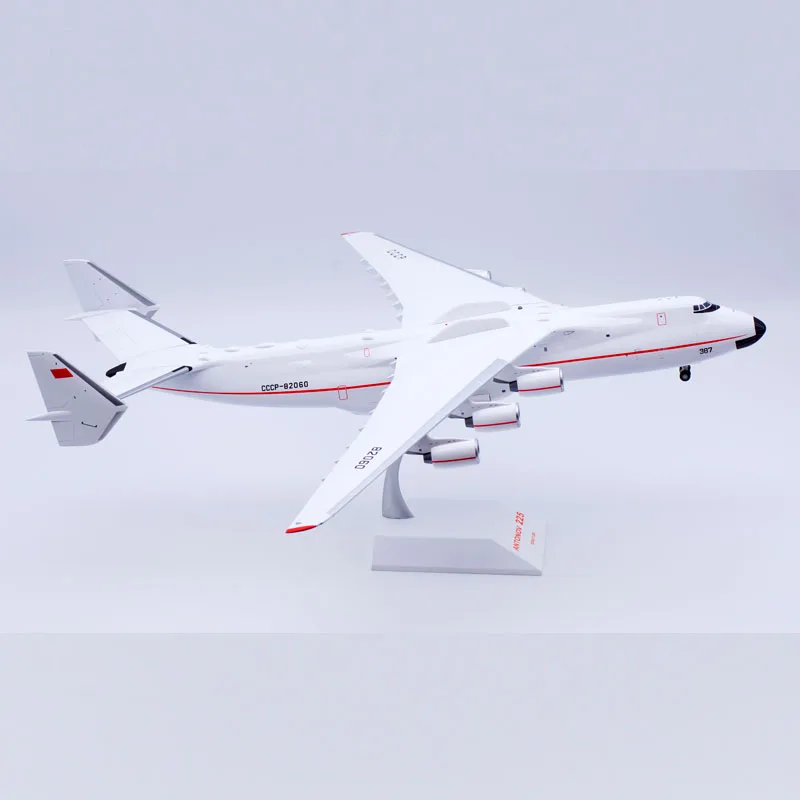 Lh21225 Gelegeerd Verzamelvliegtuig Cadeau Jc Vleugels 1:200 Antonov An-225 "Rode Lijn" Diecast Vliegtuig Jet Model CCCP-82060 Met Standaard