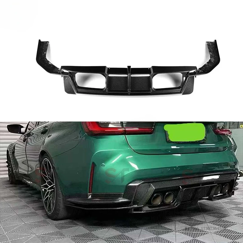 Suitable for 2021+ BMW M3 G80 M4 G82 G83 PSM model carbon fiber rear lip spoiler small body kit