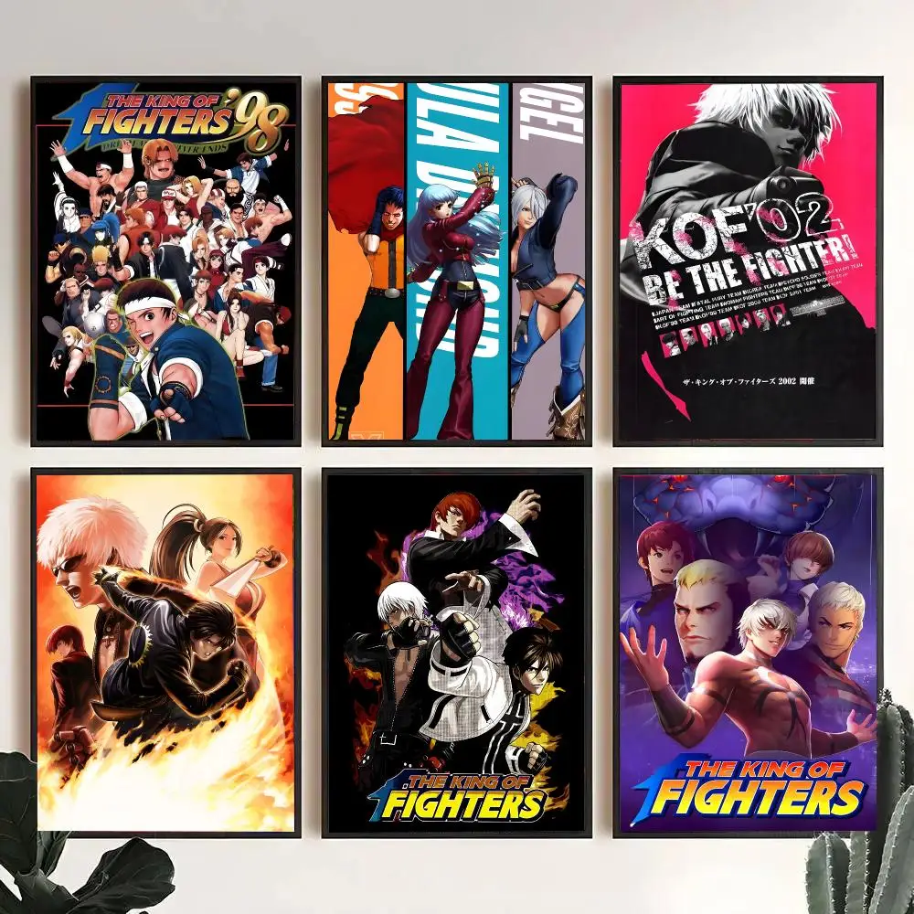 Game T-The King Of Fighters Poster Decorative Wall Art Stickers Mural For Home Living Room Hallway Decor Gift