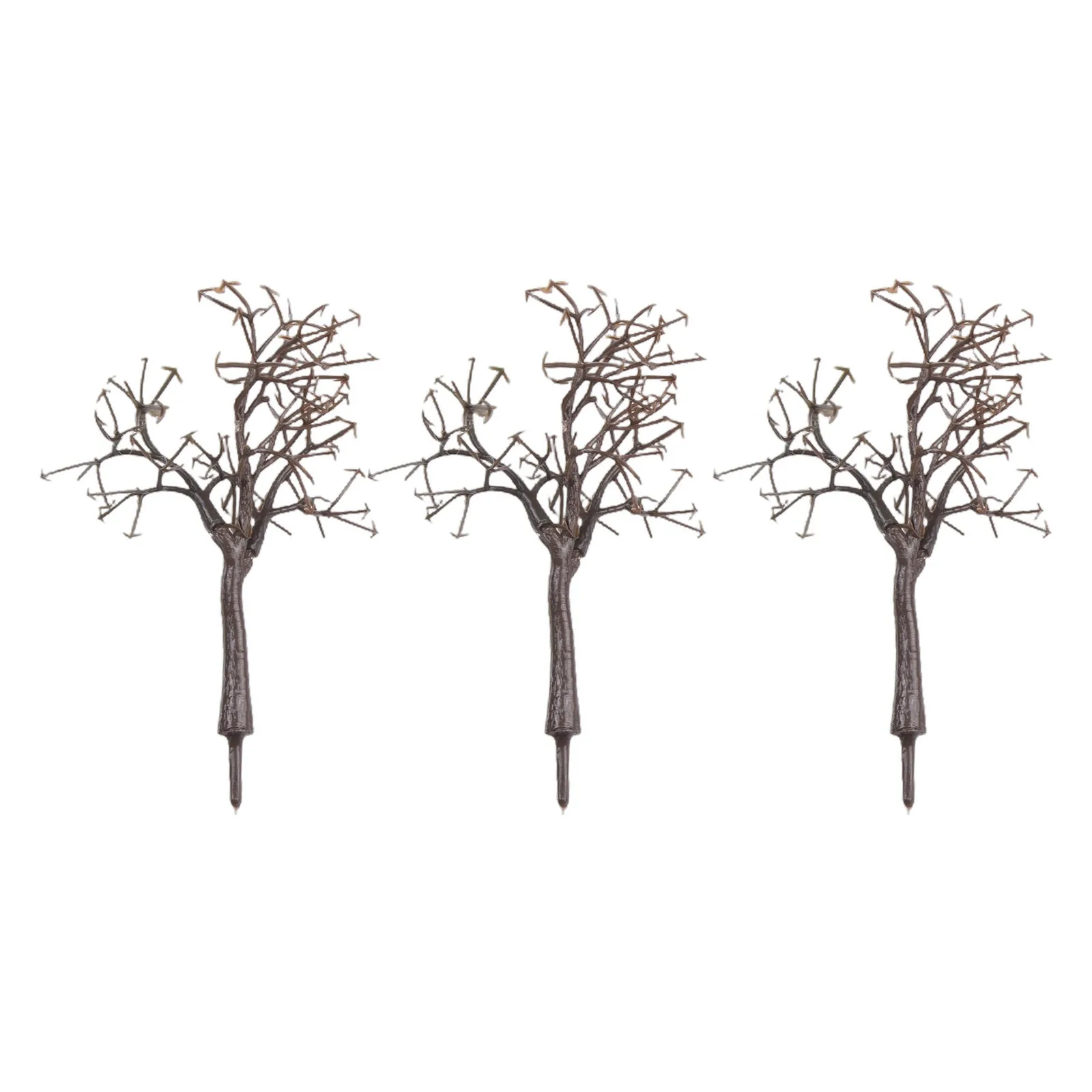 Modelo de paisaje de tronco de árbol desnudo para modelo de vía de tren y construcción, planta de simulación de utilería de fotografía de 12cm 1:75