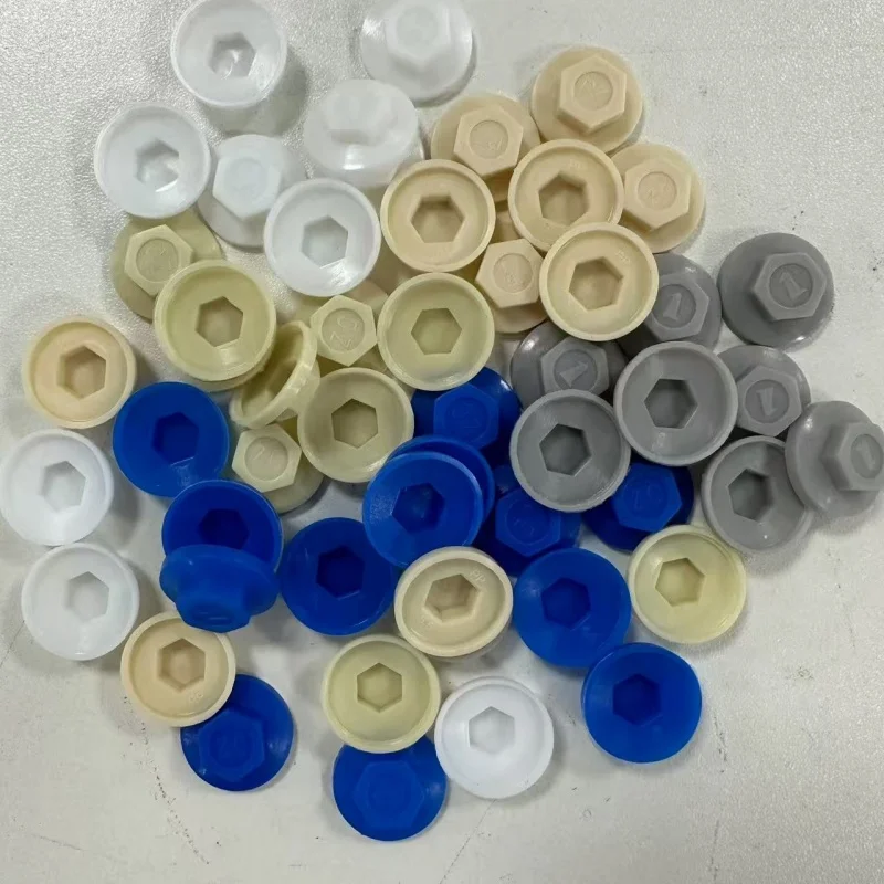50/100/200pcs Outer Hexagonal Drill Self-Tapping Screw Anti-Rust And Waterproof Cap /Color Steel Tile Screw Protective Cover