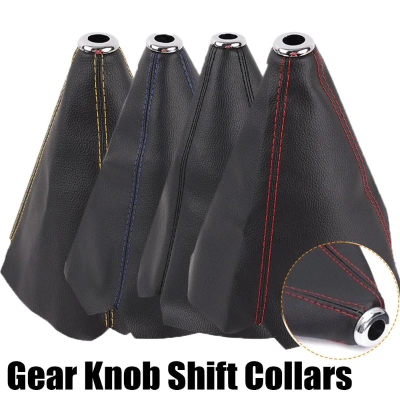 PU Leather Gear  Shift Collars for Car Truck Manual Gear Shift Boot Covers 16mm Dustproof Cover Car Interior Accessories