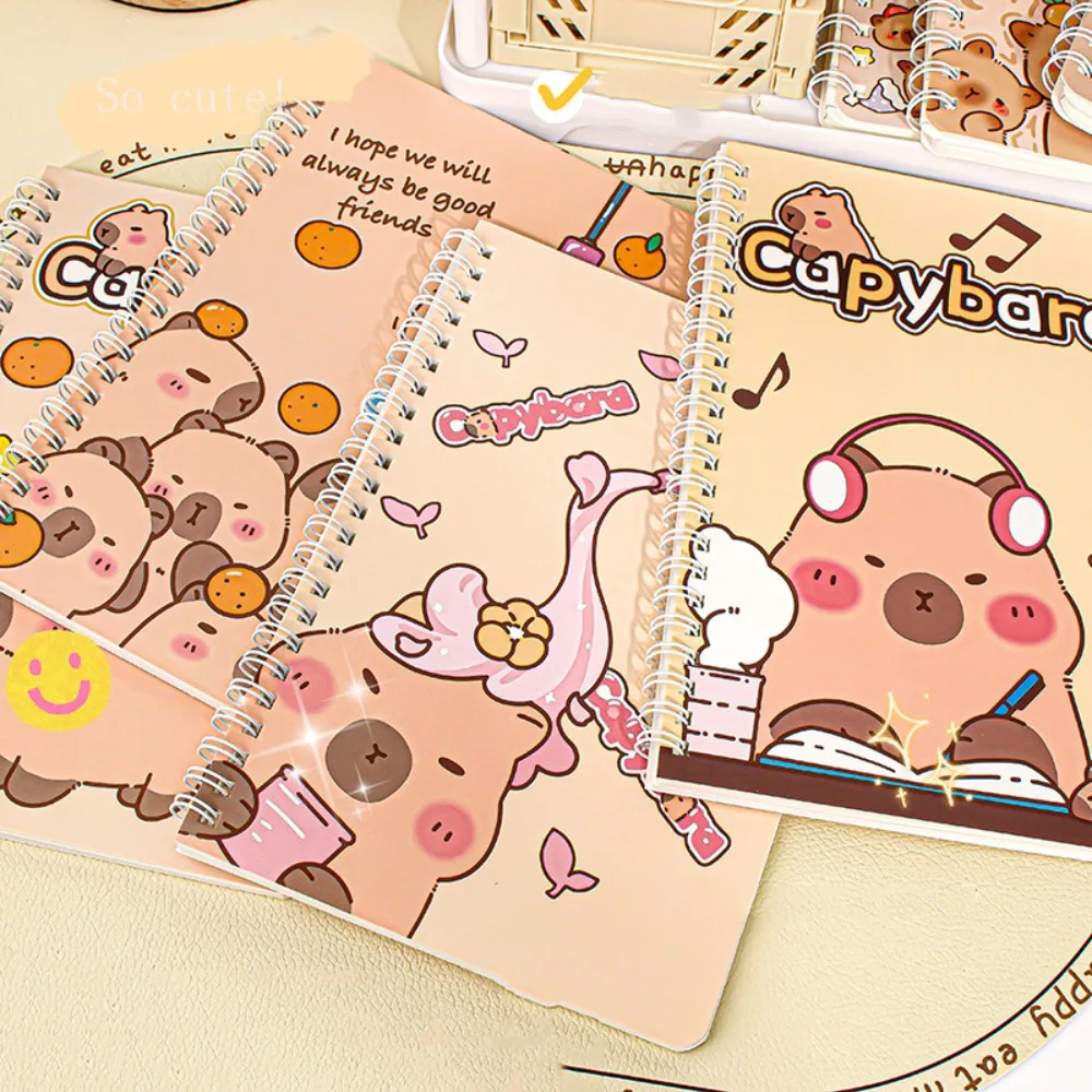 Mini Notebook portatile A5 Capybara Notebook Line pagine interne Capybara Coil Notebook