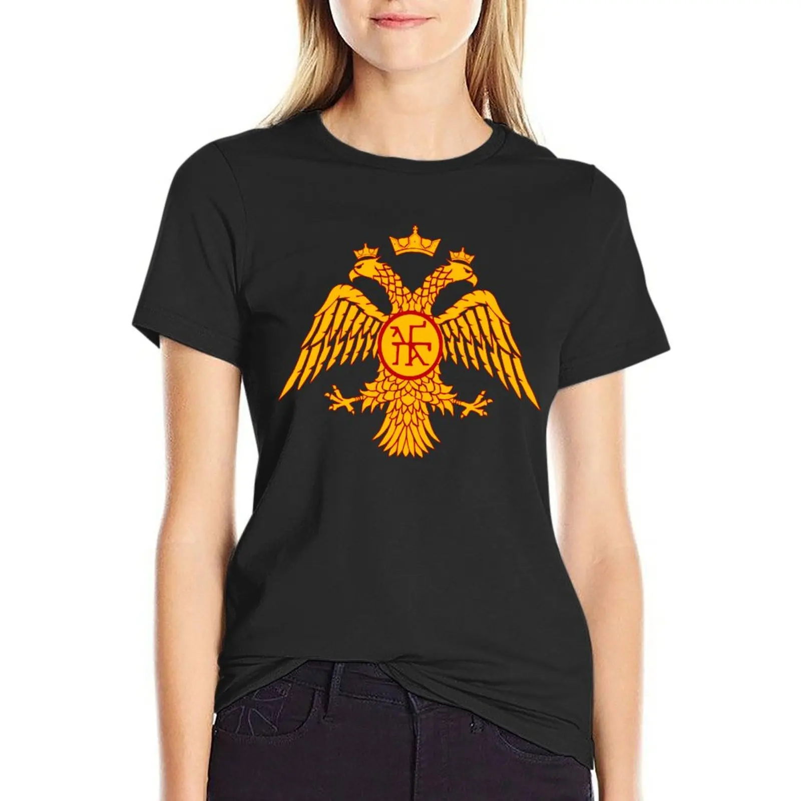 

Byzantine Imperial Eagle T-Shirt new edition anime quick-drying Women clothing