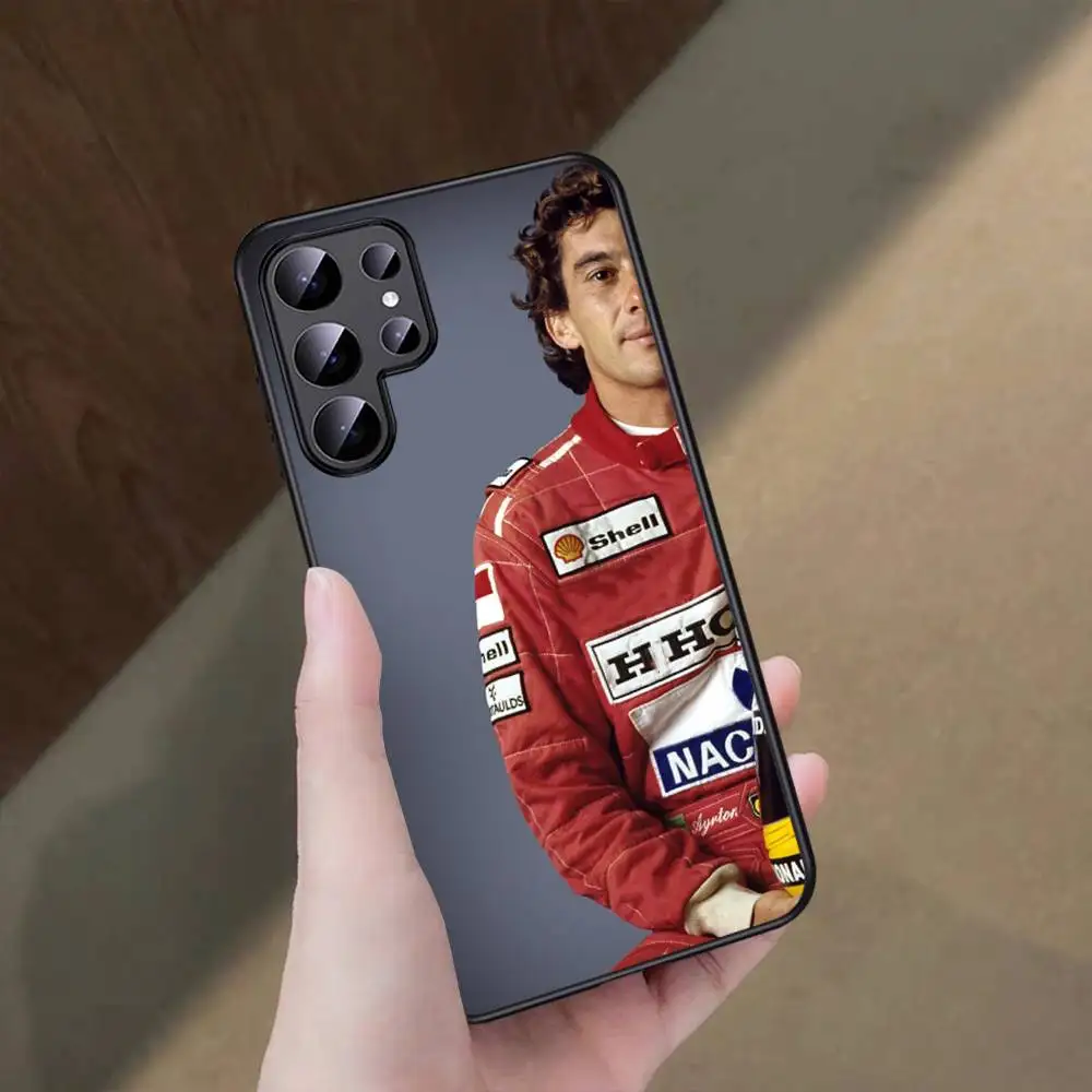 A-Ayrton S-Senna F1 سباق جراب هاتف لسامسونج غالاكسي S25 S23 S24 FE S22 S20 S21 S10 S9 زائد لايت الترا FE S30 نوت 20 10 #4