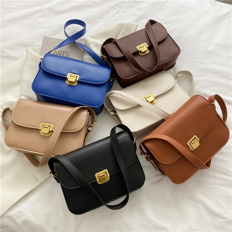 New Women\'s Shoulder Bag Handbag Messenger Bag Preppy Style Female Bag Vintage Envelope Bag High Quality Briefcase Trend Design