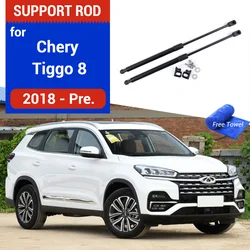 Car Hood Strut Bars Hydraulic Rod for Chery Tiggo 8 Plus Pro Max 2018-2024 Spring Shock Bracket Absorber Lift Kit Accessories