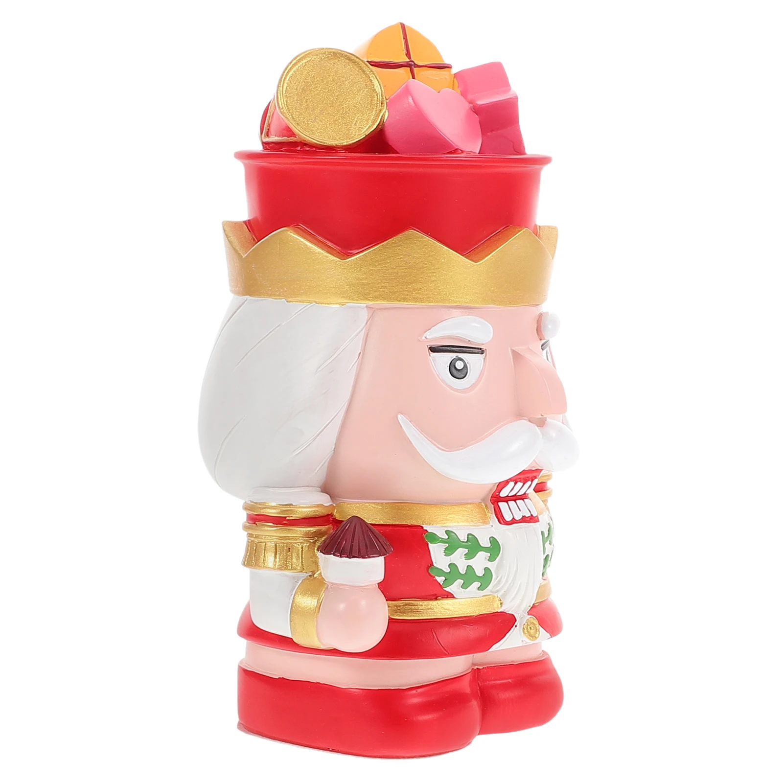 

Nutcracker Piggy Bank Coin Holder Resin Decorative Saving Pot Large Capacity Money Storage Containers Home Decor