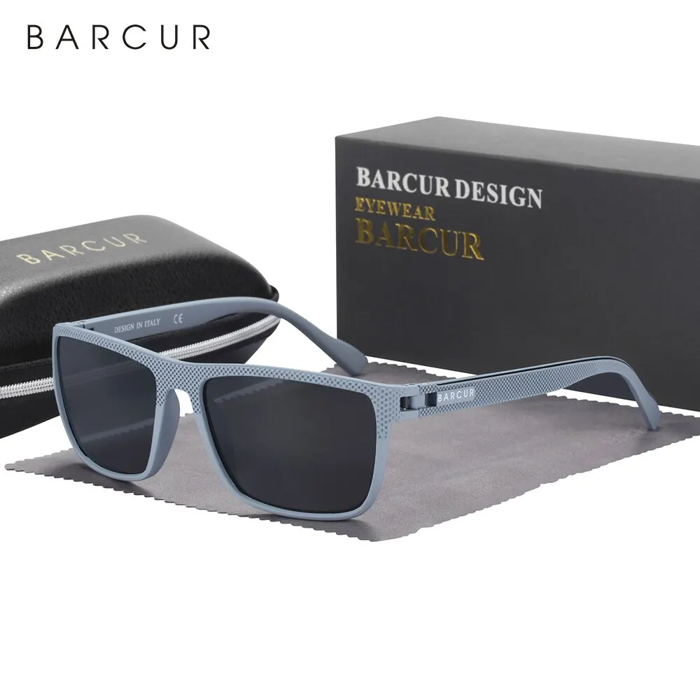 Barcur design tr90 sonnenbrille männer polarisiert leicht gewicht sport sonnen brille frauen brillen zubehör oculos uvab schutz