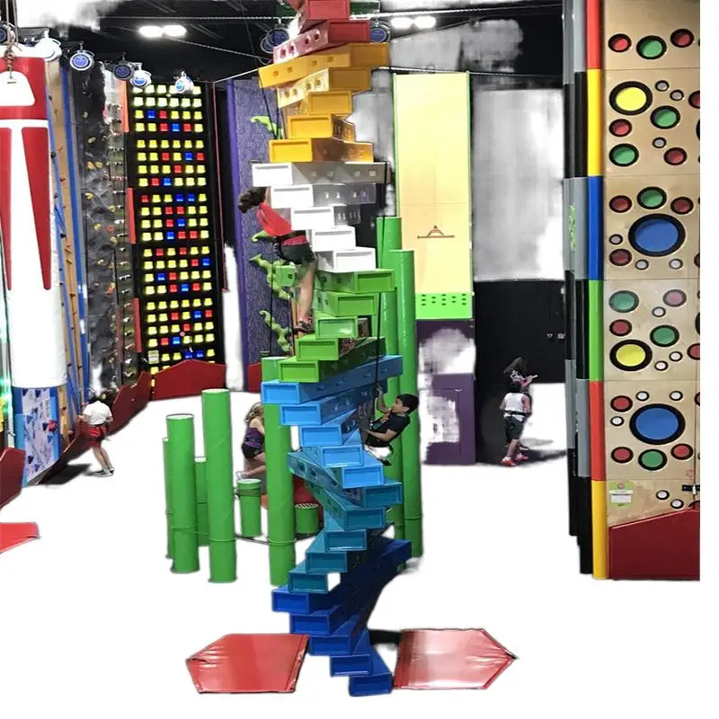 Attractive Indoor Playground Rock Climbing Equipment Bouldering Wall Kids Indoor Training Rock Climbing Wall Panels Games