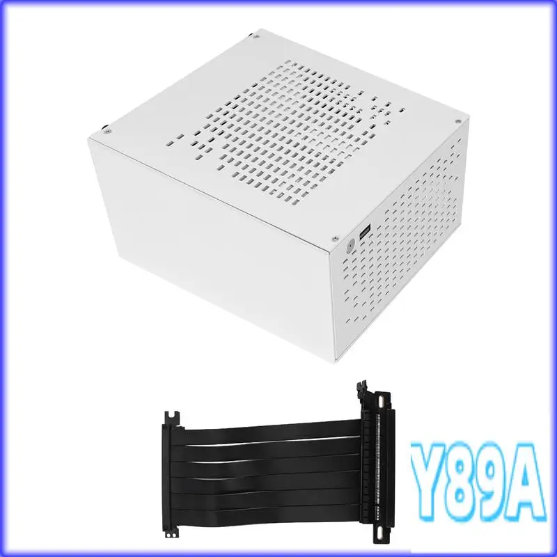 GO-A07 Mini ITX Computer Case Chassis HTPC Host Case USB3.0 ITX Enclosure With Graphics Card Extension Cable