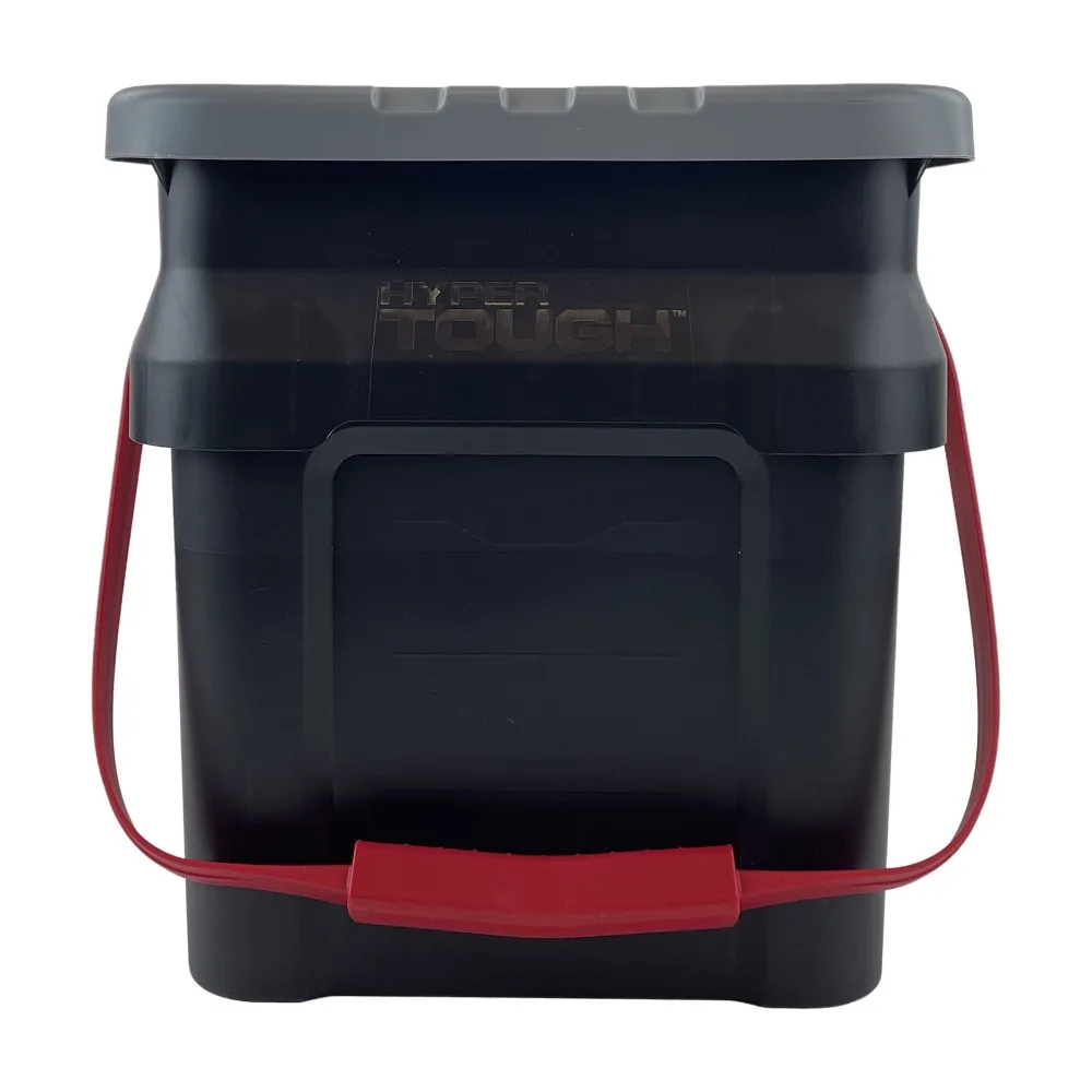 5 Gal Bucket Tote, Black, Heavy Duty Portable Utility Tote Carrier for 5 Gallon Bucket, Durable Handle, Waterproof Pail Holder for Garden, Construction, Cleaning, Painting