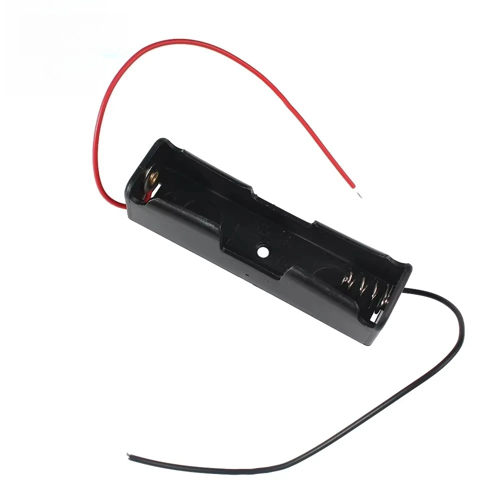 1PCS 18650 Battery Holder Box 3.7V 1/2/3/4 Slot Battery Storage Case Cell with Connect Black Red Wires Battery Container