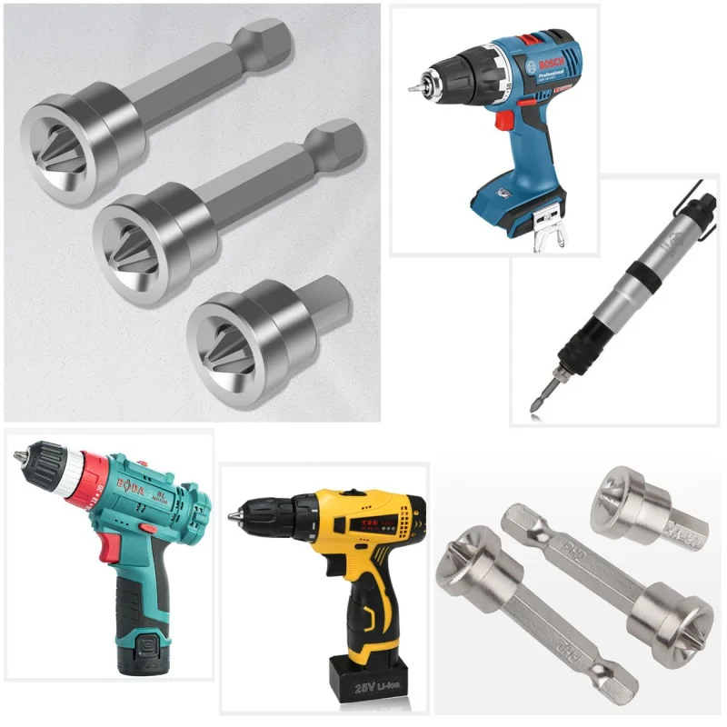 10 دريوال المسمار اضع المغناطيسي تحديد المواقع مفك بت غير أكثر من محرك S2 PH2 عرافة عرقوب بت الجصي الجبس B #6