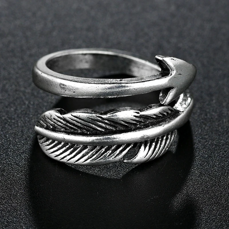 New Simple Creative Vintage Arrow Finger Rings Jewelry Not Allergic Popular Personality Women Love Opening Rings
