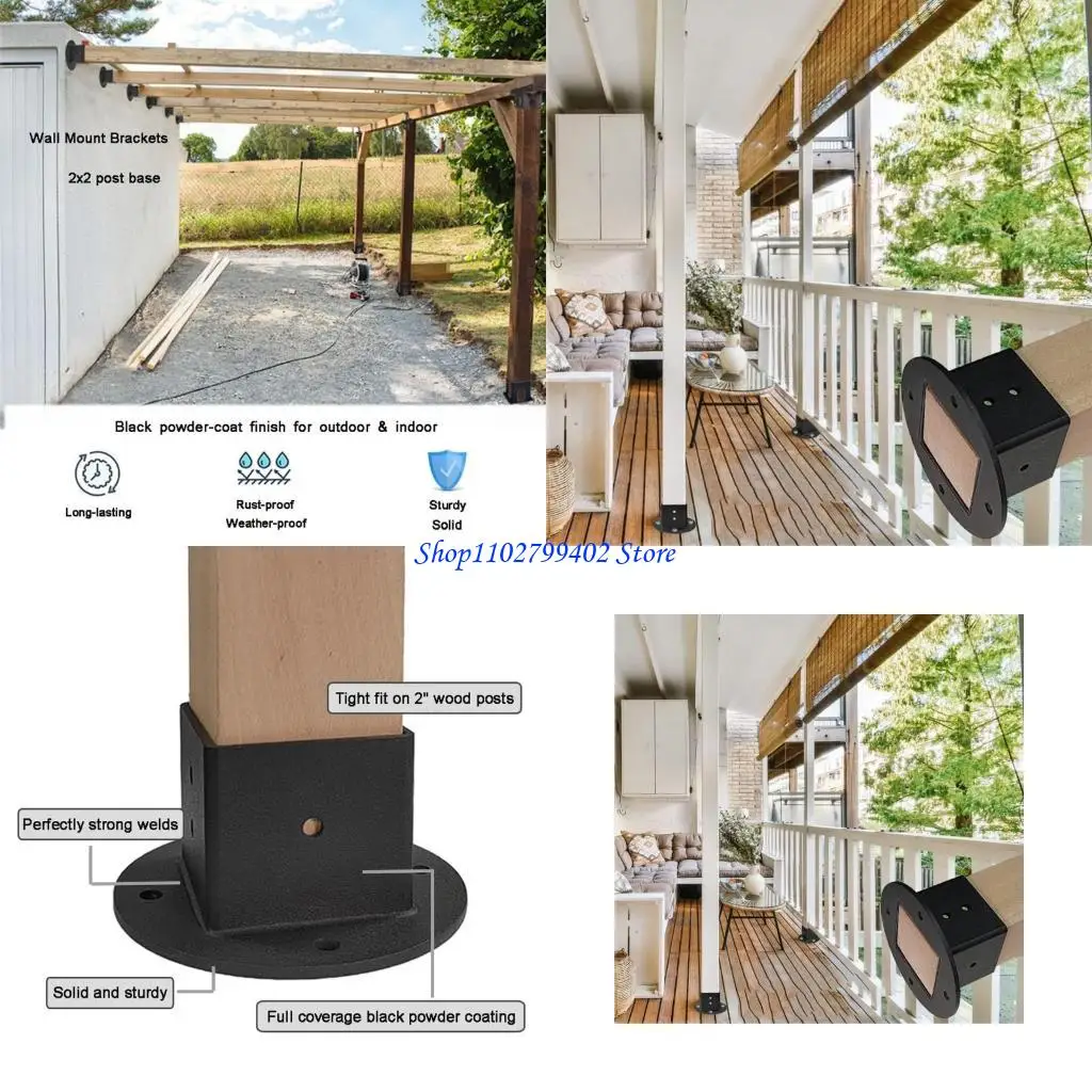 

547F Sturdy Metal Anchors Bases for Secure Installation of Outdoor Structures