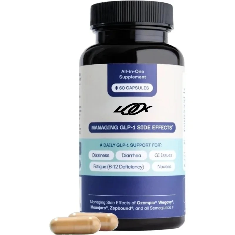 Las vitaminas naturales GLP-1 con probióticos, vitamina D3/B12, cromo y raíz de jengibre -60 cápsulas