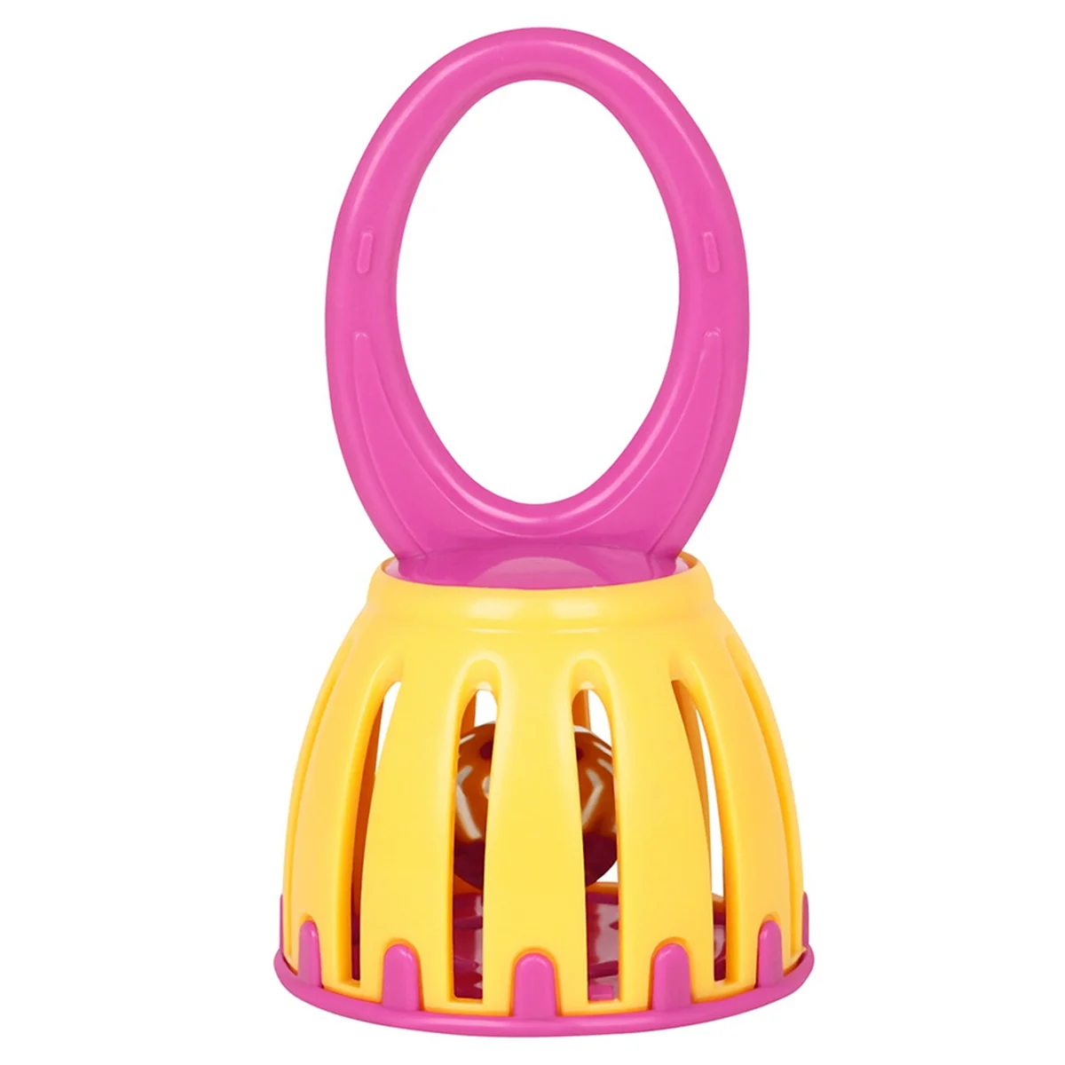 A71P Orff قفص بلاستيكي جرس اليد جرس الأطفال التعليم المبكر جرس المعصم اليد استيعاب الجرس