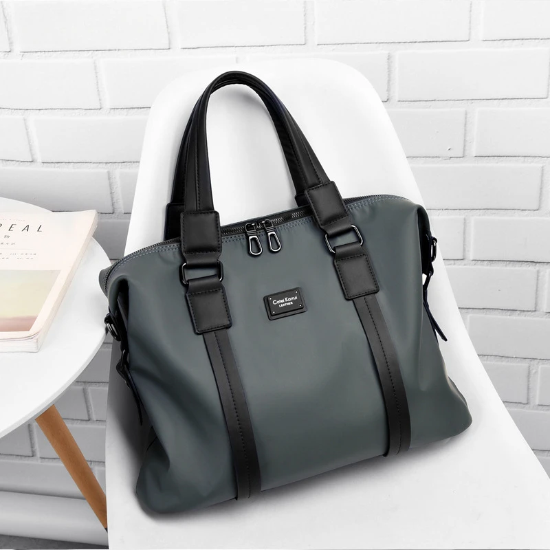 New Handbags Men Large Capacity Briefcase Waterproof Oxford Travel Totes Casual Laptop Top-Handle Bags Shoulder Crossbody Bags