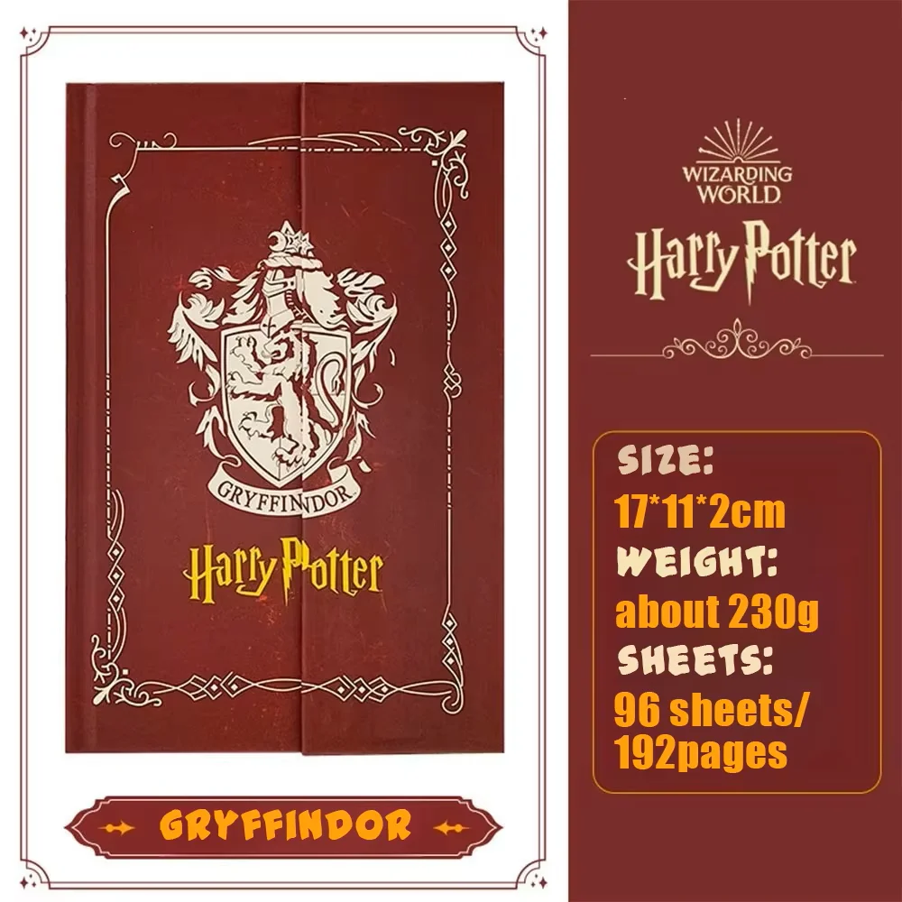 Harry Potter Notebook Magic Academy Hogwarts Slytherin Authentic Retro Hand Account Diary Book School Student Stationery Gifts view 5