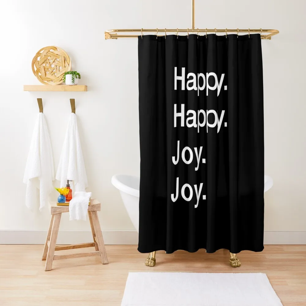 

Happy. Happy. Joy. Joy. Shower Curtain Bathroom Decor Bathroom Fabric Anime Bathroom Curtain